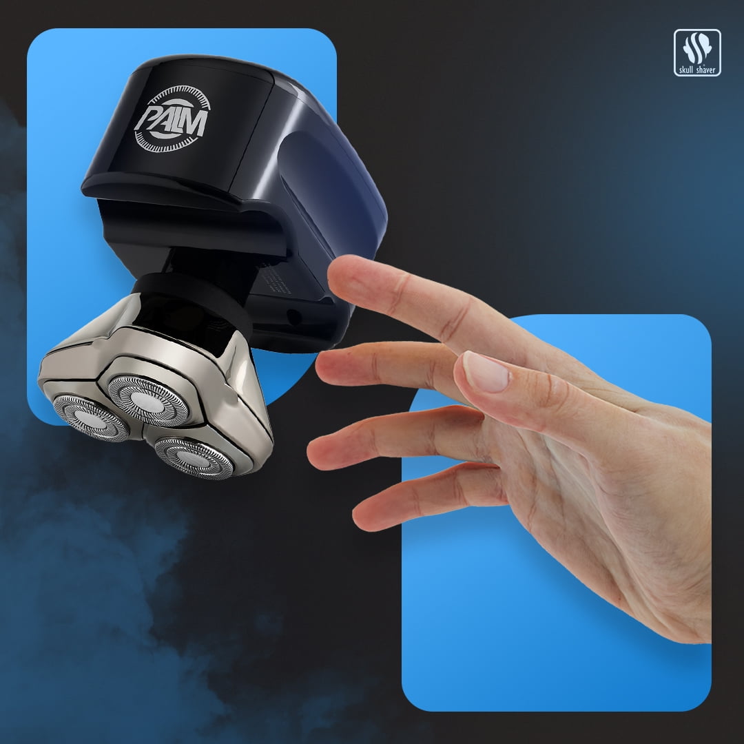 Palm Head & Face Shaver | USB charging cable included