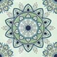 thumbnail image 2 of Sweet Home Collection Ashley Green Mandala Pattern 4-Piece Microfiber Bed Sheet Set - King, 2 of 5