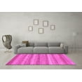 thumbnail image 3 of Ahgly Company Indoor Round Abstract Pink Modern Area Rugs, 8' Round, 3 of 4