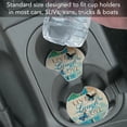 thumbnail image 7 of CounterArt "Live Laugh Love" 1 Pack Absorbent Stone Coaster for Vehicle Cup Holder 2.6” Diameter, 7 of 7