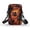 Flame Soccer Ball Pattern, variant on HELLHERO Polyester Messenger Bag with Zipper Closed Small Crossbody Purse for Outdoor Daily Use(Butterfly)