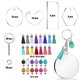 thumbnail image 1 of Kit de llavero acrílico en blanco de 210 piezas, 4 formas de espacios en blanco transparentes acrílicos, llaveros, borlas, frambuesa D, 1 of 2