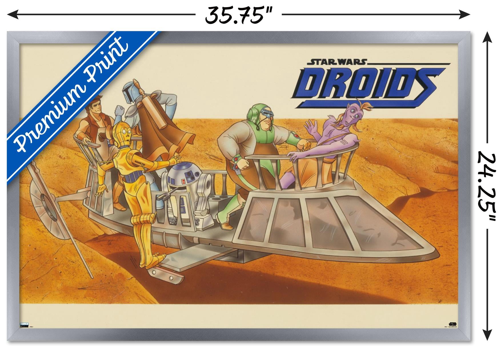 Star Wars: Droids - Desert Wall Poster, 22.375" x 34", Framed