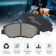 thumbnail image 2 of LingStar black Rear Brake Pads,4PCS STP1457 Ceramic Rear Disc Brake Pad Set Replacement for Nitro,Liberty,Wrangler, 2 of 8