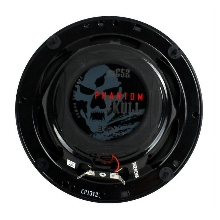 2) NEW BOSS SK652 6.5” 300W 2-Way Full Range Phantom Skull Car