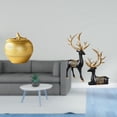 thumbnail image 2 of Escultura de ciervo, figura de resina, escultura de fruta, decoración, estatua, adorno, diseño realista, moderno, adecuado para sala de estar, dormito, 2 of 8