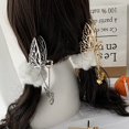 thumbnail image 4 of pinzas para el cabello de metal antideslizantes, pinzas para el cabello de liberación rápida, juego de 2 accesorios para el cabello para mujeres y niñas con cabello largo y grueso, 4 of 5