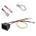 thumbnail image 3 of Unique Bargains Panel Mount Plug Adapter AC 250V 10A C14 3 Pins Inlet Module Plug with 3 Wires, 3 of 3