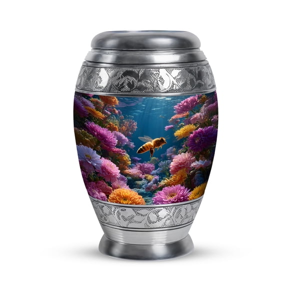 SABURIAL Bee Small Keepsake Urns - Memorial Urns For Male & Female - 3 Inch - Pack Of 1 - Funeral Keepsakes For Ashes - Decorative Urn For Mom & Dad - Miniture Urn For Ash