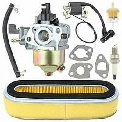 Kit de carburador 16100-ZE6-W01 con filtro de aire y bujía para motor Honda HR194, HR195, HR214, HRA214, HR215, HR216, HRA216, HRC216, cortacésped GXV120, GXV140, GXV160
