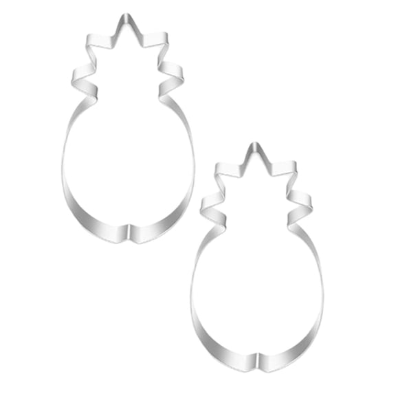 Shiogb 2 Pcs Cookie Cutter – Fruit Shapes for Baking, Durable Metal Cutters for Cookies Pastries, DIY Kitchen Baking Tools, A