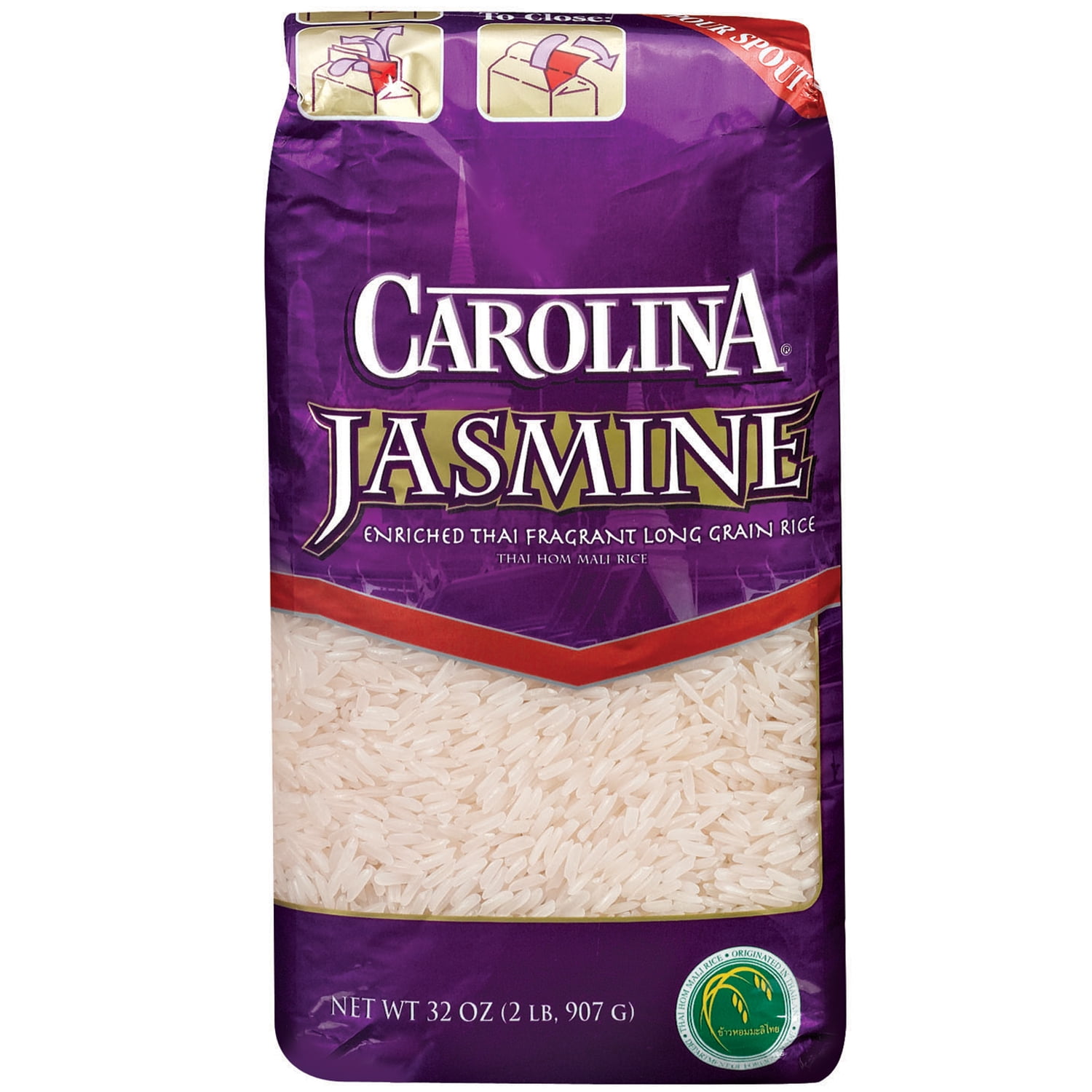Carolina Jasmine Enriched Thai Fragrant Long Grain Rice, 32 Oz