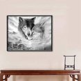thumbnail image 2 of Black White Wolves Wall Art Painting Picture No Frame Poster Home Bedroom Decor15*20cm, 2 of 5