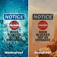 thumbnail image 6 of (2 Pack) Door Blocked Not An Entrance OSHA Notice Sign 18 Inch X 24 Inch Indoor / Outdoor Rust-Free Aluminum Metal Signs for Workplace, Workshop, and Construction Site, Made in the USA, 6 of 8