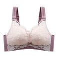 thumbnail image 3 of Women's Thin Lace Big Chest Small Breathable No Underwire Plus Size Bra Underwear Womens Bras No Underwire Pack Womens Comfort Bras Womens Bras plus Size Women Bra Set And Underwear Thong Back Less, 3 of 3