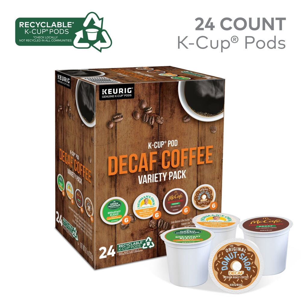 Decaf Coffee Variety Pack, Keurig K-Cup Pods, 96 Count
