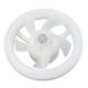 thumbnail image 3 of Luz de ventilador de techo con rotación de 360 ​​grados, lámpara LED regulable E27 ajustable, 5 aspas, 48W con control remoto para garaje, 85-265V, 3 of 10