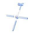 thumbnail image 4 of Corrección de postura de Stick gimnasta Fitness cómodos de baile de cabeza de cabeza ajustable balance en casa gimnasio abierta hacia atrás 81 cm Azul, 4 of 8