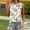 Beige, variant on Women's Tops Sleeveless Flower Print Fashion Round Neck Short Sleeves Casual T-Shirt Top