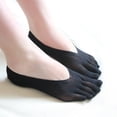thumbnail image 2 of Calcetines de cinco dedos de silicona antideslizantes calcetines de cinco dedos calcetines de dedos cortos de verano de corte bajo calcetines de barco medias invisibles de mujer ultrafinas, 2 of 3