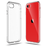 Shamo's Case for iPhone SE (2nd generation 2020), iPhone 8 and iPhone 7 Case Clear Transparent TPU Soft Cover with Smudge-free Technology