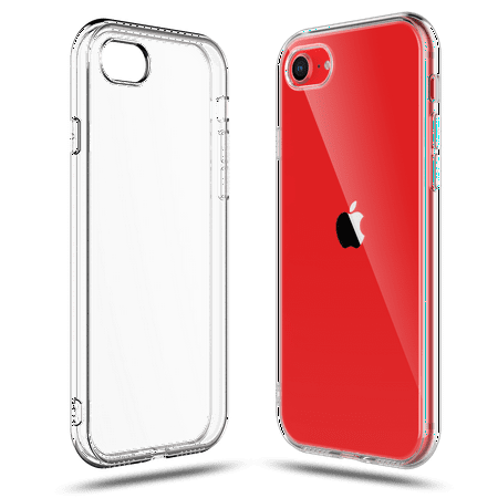 Shamo's Case for iPhone SE (2nd generation 2020), iPhone 8 and iPhone 7 Case Clear Transparent TPU Soft Cover with Smudge-free Technology