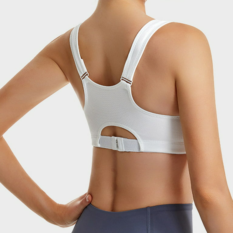 Mrat Clearance Brasieres Mujer Busto Clearance Women's Sports Bra Fitness  Running Shockproof Yoga Tank Tops Front Zipper No Wire Comfort Sports Bra  Knee Brace for Men L_23 White L 
