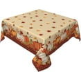 thumbnail image 2 of Fall Pumpkin Tablecloth 54×54 Inch Square Harvest Thanksgiving Table Cloth Water-Resistant Spill-Proof Washable Fabric Table Cover for Kitchen Dining Party Picnic Indoor Outdoor, 2 of 6