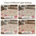 thumbnail image 7 of ODIKA 4'x6' Cream Pink Elegance in Floral Tapestry Washable Area Rug Vintage Inspired Botanical Patterns with Delicate for Bedroom, Reading Nook, Pet Friendly & Non-Shedding, 7 of 7