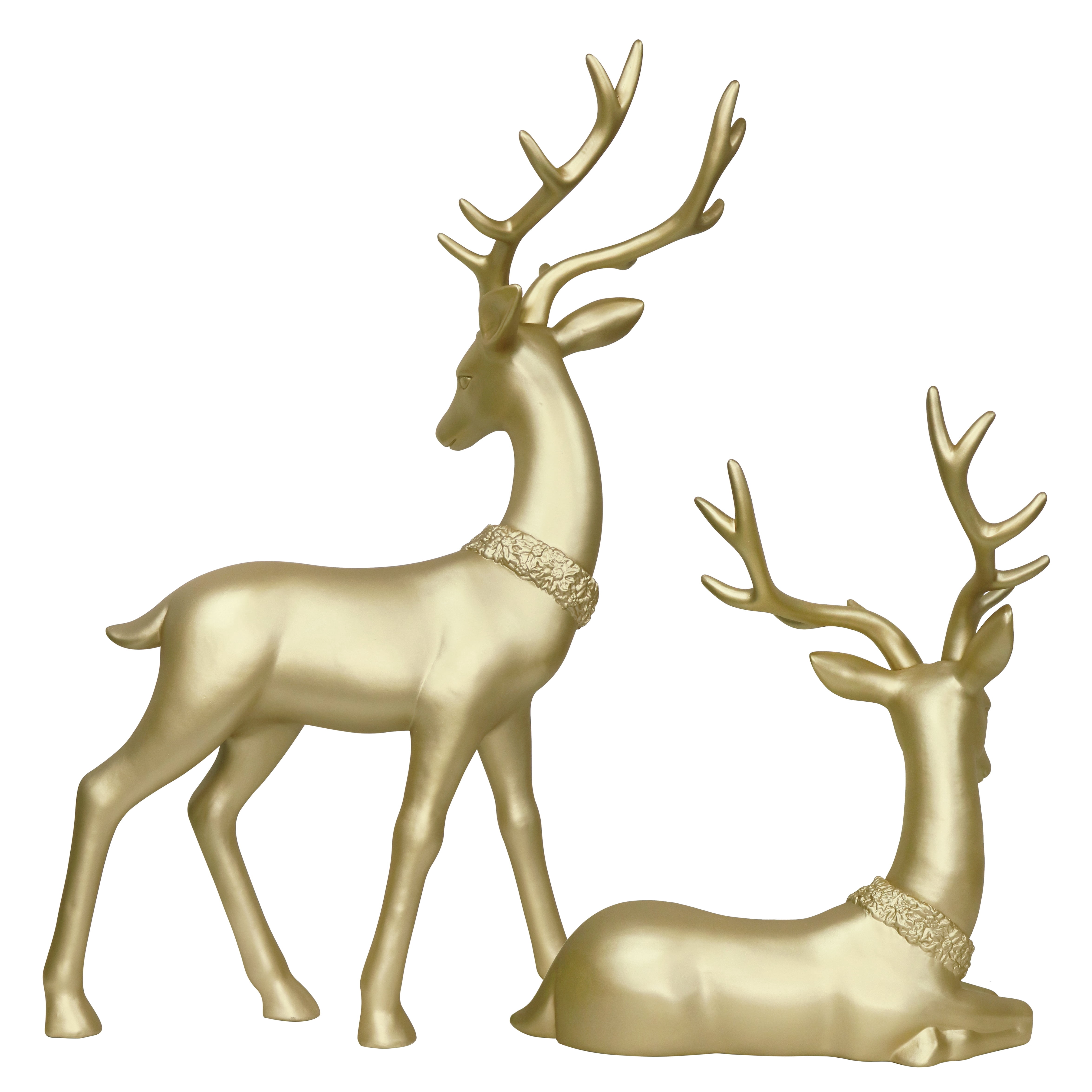 Holiday Time Blow Mold Deer Indoor/Outdoor Christmas Decoration Set photo 5