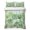 Green, variant on 3 Pieces Queen Quilt Set,Watercolor Monstera Leaves on Linen Soft Bedding Sets with 1 Quilt & 2 Pillow Shams,Botanical Green Leaf Summer Bedspread Lightweight Coverlet Comforter