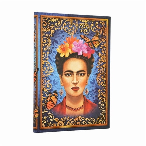 The Colourful Portrait MIDI Unlined Hardcover Journal, 144pg, 120gsm by Paperblanks (Viva Frida), (Hardcover)