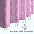 thumbnail image 6 of Pink Breast Cancer Shower Curtain 72"x84" ,Bathroom Decorative Shower Curtains Set with 12 Hooks,Modern Waterproof Washable Shower Curtain, 6 of 6