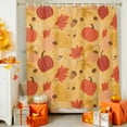 thumbnail image 5 of Shower Curtains for Bathroom-72"x72",Thanksgiving Pumpkin Fall Orange Maple Leaf Seamless Waterproof Bath Curtain Shower Curtain Set, 5 of 7