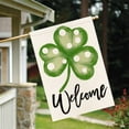 thumbnail image 4 of St Patricks Day Shamrock Spring House Flag 28x40 Double Sided for Outside, Polka Dot Clover Simple Style Spring Garden Flags Outdoor Farmhouse Decorations 17-c28, 4 of 6