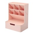 thumbnail image 1 of braveheart Storage Box Multi-layer Desktop Organizer Space-saving Stationery Portable Lightweight Cosmetic Case Desk Storage Rack White Shelf White Drawer Pink Shelf Pink Drawer, 1 of 6