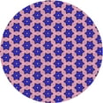 thumbnail image 1 of Ahgly Company Indoor Round Patterned Bright Purple Area Rugs, 8' Round, 1 of 6