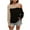 Black, variant on IROINNID Womens Sweater Knit One-Shoulder Pullover Sweater Color Block Leisure Mid-Length Long Sleeve Wear Autumn and Winter Strapless Splicing Knitting Sweater