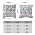 thumbnail image 2 of Pofeuu Colorful Shark Print Double-sided plush pillowcase Square Throw Pillow Covers Pillows Cover for Living Room Bedroom Sofa Couch Cushion Cover（No pillow core）-16"x16", 2 of 7