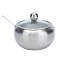 thumbnail image 3 of Sugar Bowl, Inbuilt Spoon Salt Container Rustproof Durable Easy Cleaning  for Restaurant for Hotel for Home, 3 of 7