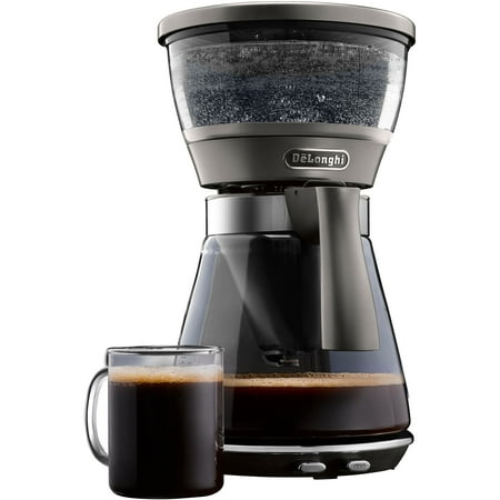De'Longhi - 8-Cup Coffee Maker - Silver Metallic