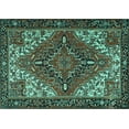 thumbnail image 1 of Ahgly Company Indoor Rectangle Persian Turquoise Blue Traditional Area Rugs, 7' x 9', 1 of 4