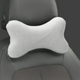 thumbnail image 4 of Car Seat Headrest Neck Pillow Cute Bone Shape Cushion, Soft Memory Foam Slow Rebound Sleeping Pillow, Breathable Neck Support Pillow for Driver Passenger Travel Rest, 4 of 6