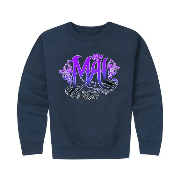 Descendants - Mal - Toddler And Youth Crewneck Fleece Sweatshirt