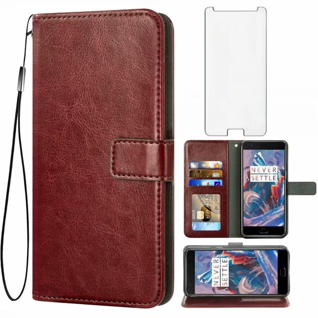 Mobile Phone Cover for oneplus-3-3t, Premium Flip Leather Wallet Mobile Phone Cover, 3 Card Slot Stand Function Magnetic Closure