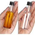 thumbnail image 3 of Bouteilles d'Alcool Mini en Gros à Prix Bas (24 Pack) - Bouteilles Vides en Plastique Réutilisables 50ml avec Bouchons à Vis Noirs et Entonnoir Liquide, 3 of 3