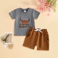 thumbnail image 2 of Boys 2-Piece Outfits 6-12 Months 12-24 Months 2T 3T 4T 5T 6T 7T Children Children'S Short Sleeve Set Cotton Summer New Boys Clothing Sets 0-6 Months, 2 of 6