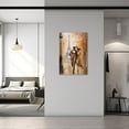 thumbnail image 4 of ZHONGYUTONG Paris Couple Wall Art Couple Walking on the Street Paintings Romantic Canvas Prints for Girls Bedroom Room Decor Ready to Hang (16.00" x 24.00"), 4 of 5