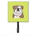 thumbnail image 2 of Carolines Treasures Checkerboard Lime Green English Bulldog Leash or Key Holder 7Hx4.25W multicolor, 2 of 2