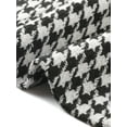 thumbnail image 5 of INSPIRE CHIC Houndstooth Suit for Women Notch Lapel Buttons Long Sleeves Casual  Blazer XS Black, 5 of 6